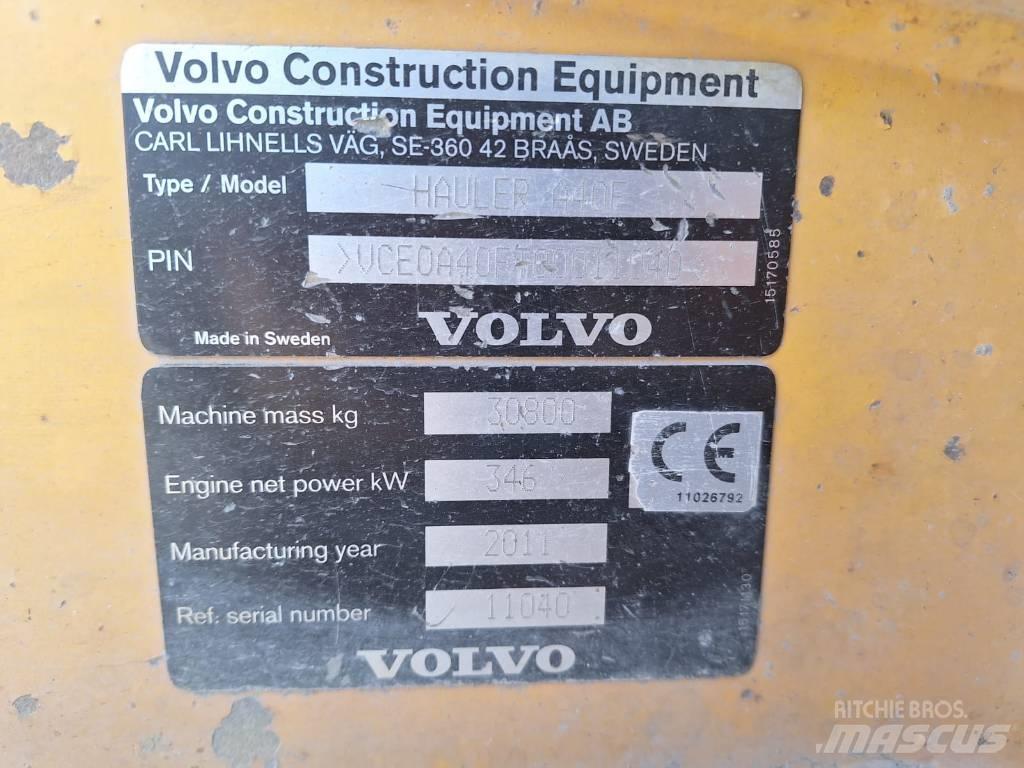 Volvo A40F DUMPPERI Artikulētie pašizgāzēji