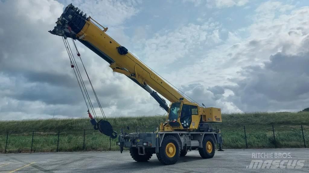 Grove RT 550E Celtņi nelīdzenām virsmām