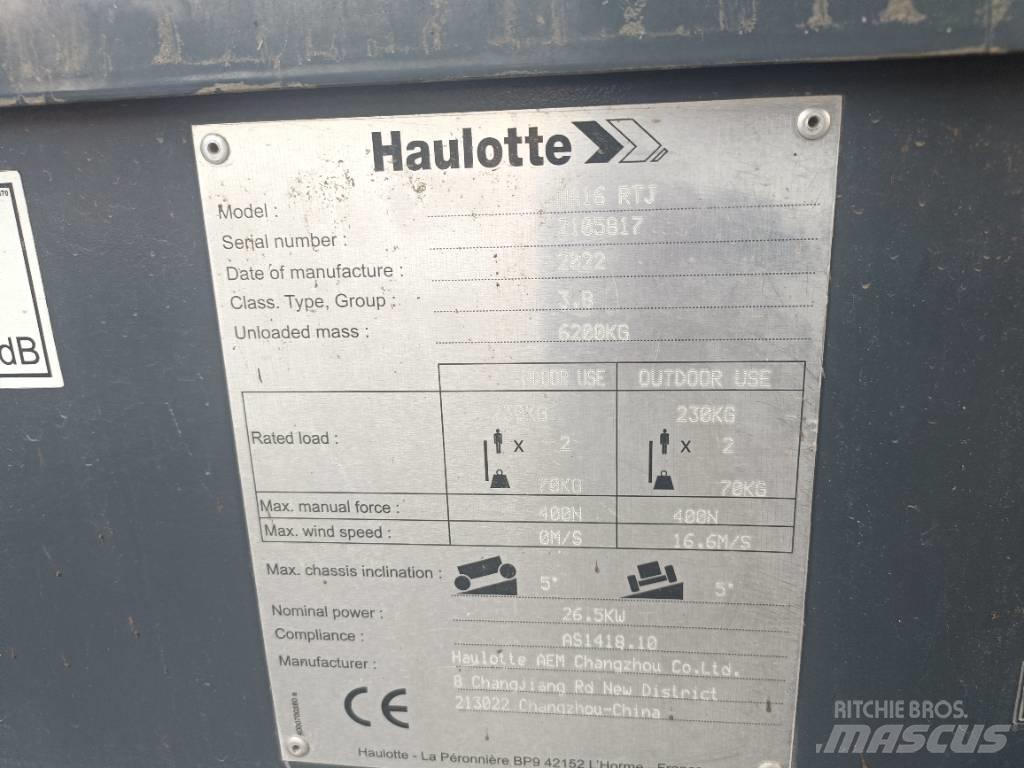 Haulotte HA16RTJ Strēles pacēlāji