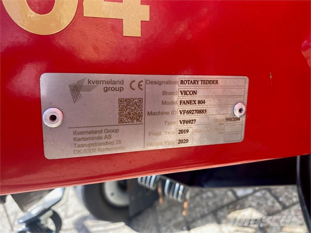 Vicon Fanex 804 Grābekļi un siena ārdītāji