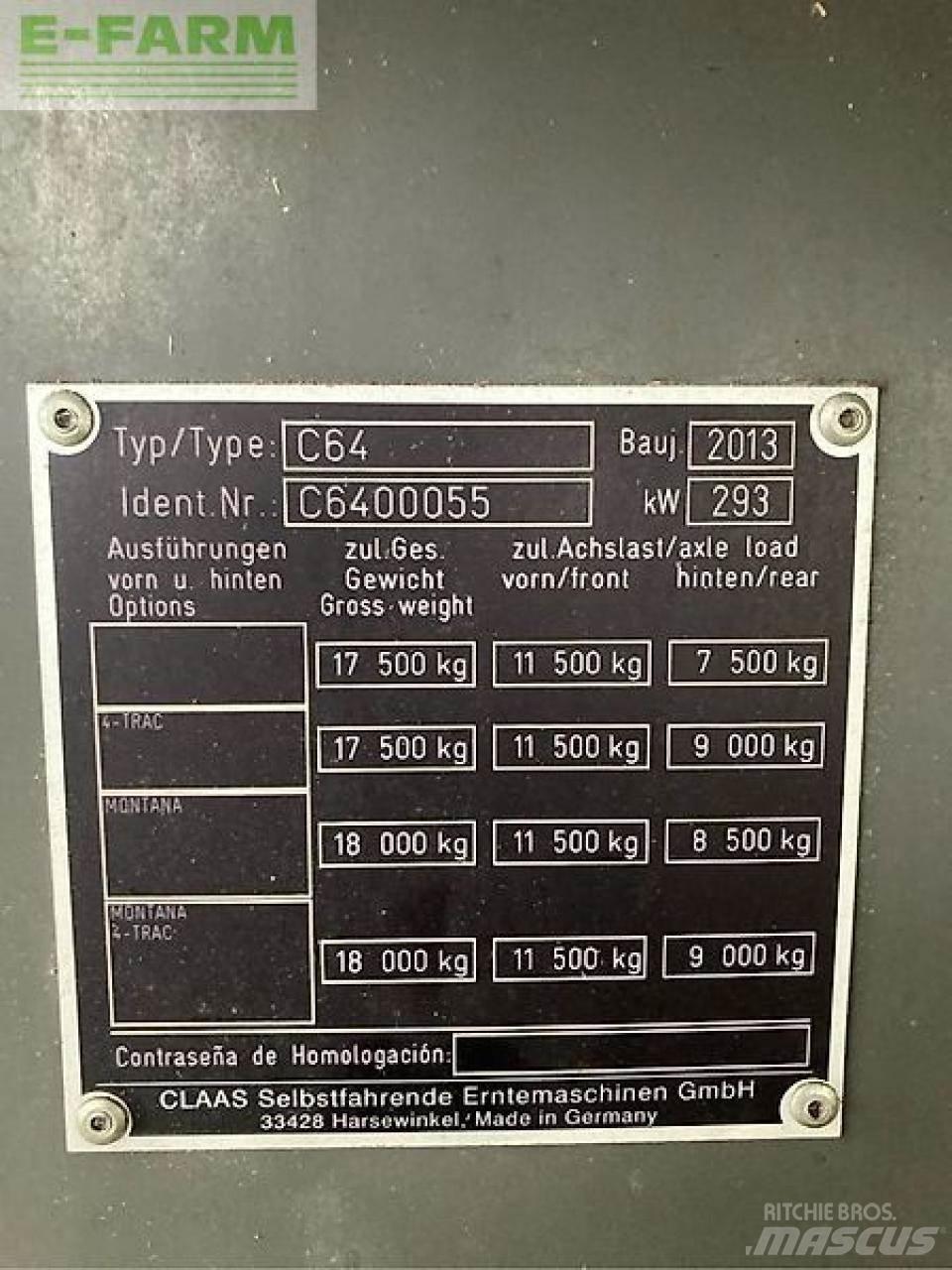 CLAAS lexion 660 Ražas novākšanas kombaini