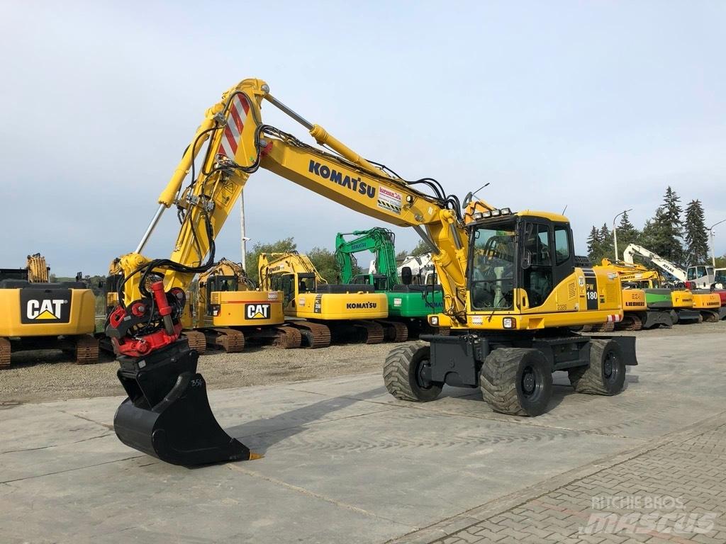 Komatsu PW180-7EO Ekskavatori uz riteņiem