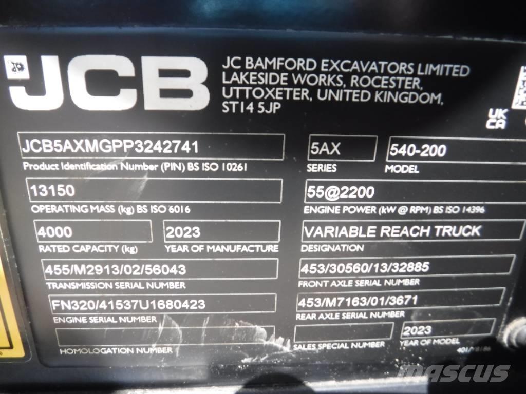 JCB 540-200 Teleskopiskie manipulatori