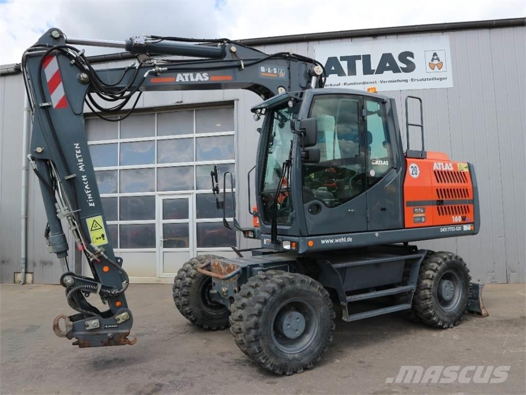Atlas 160W-BLUE Ekskavatori uz riteņiem