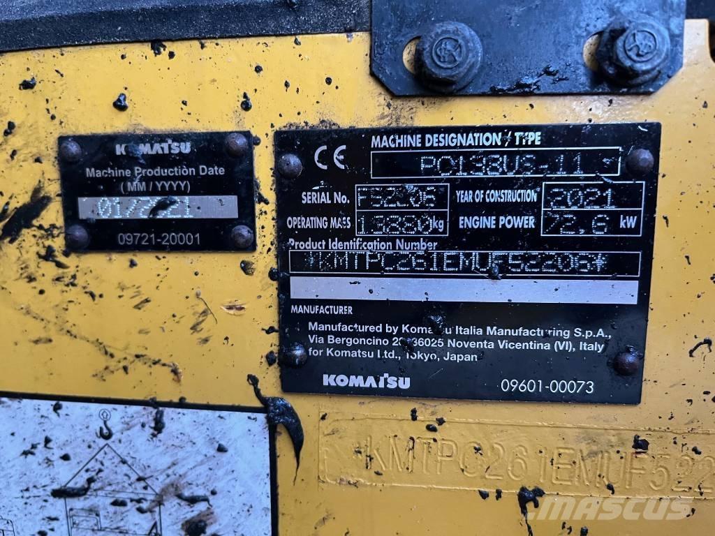 Komatsu PC 138 US-11 Kāpurķēžu ekskavatori