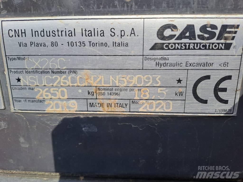 CASE CX 26 C Mini ekskavatori < 7 t