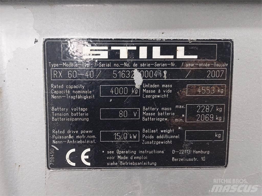 Still RX60 40 Elektriskie iekrāvēji