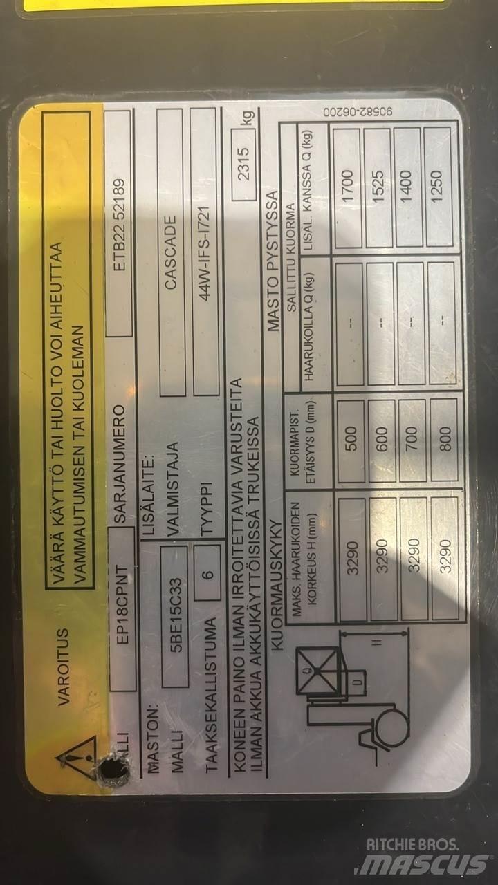  CMTPE Elektriskie iekrāvēji
