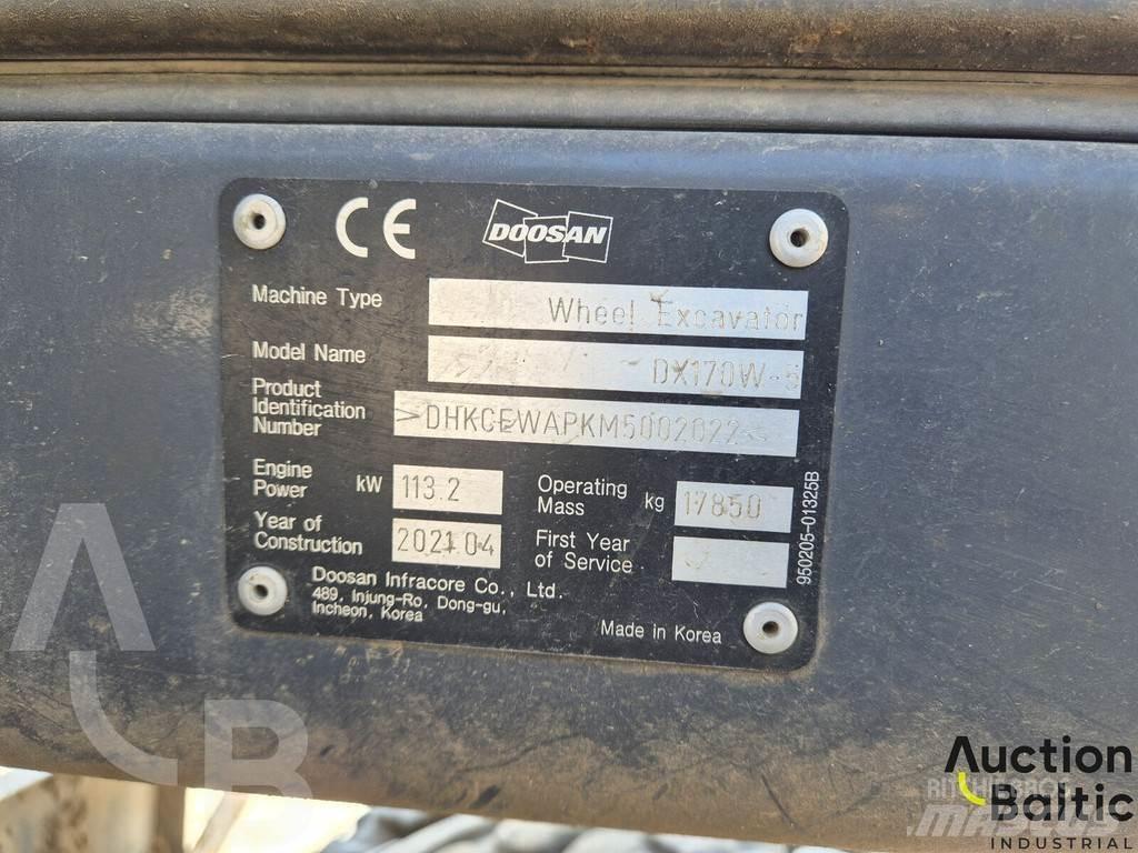 Doosan DX 170 W-5 Ekskavatori uz riteņiem
