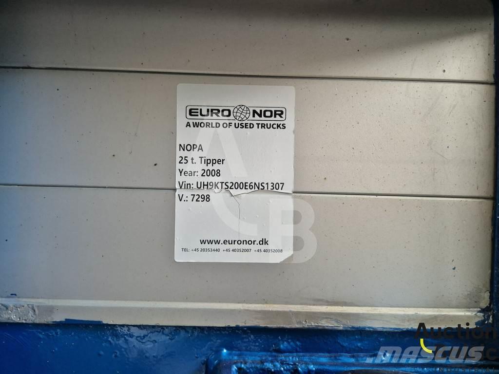 Nopa 25t. Tipper Tents puspiekabes