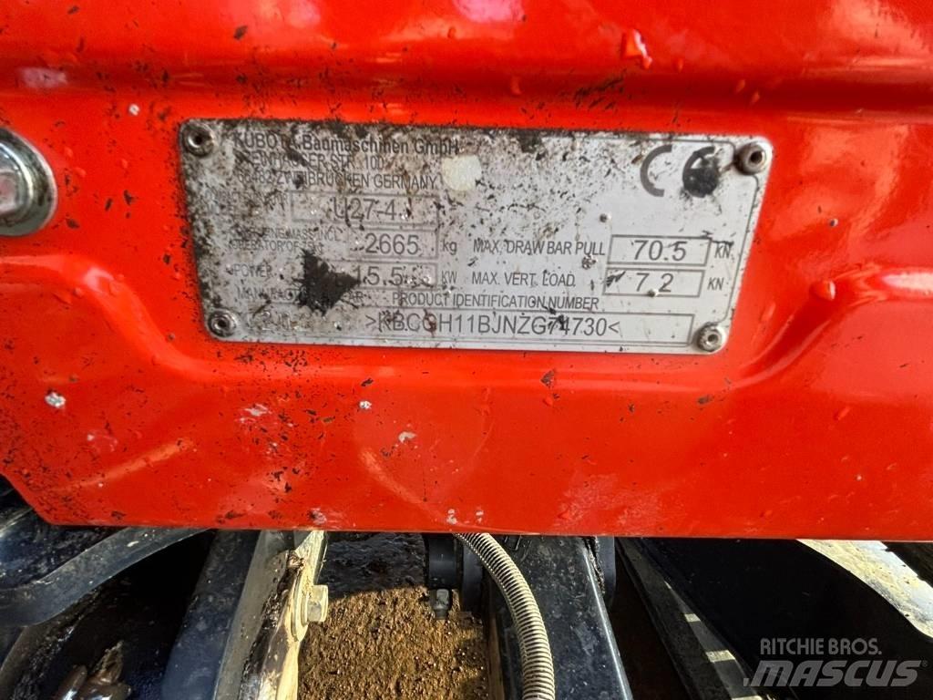 Kubota U 27-4 Mini ekskavatori < 7 t