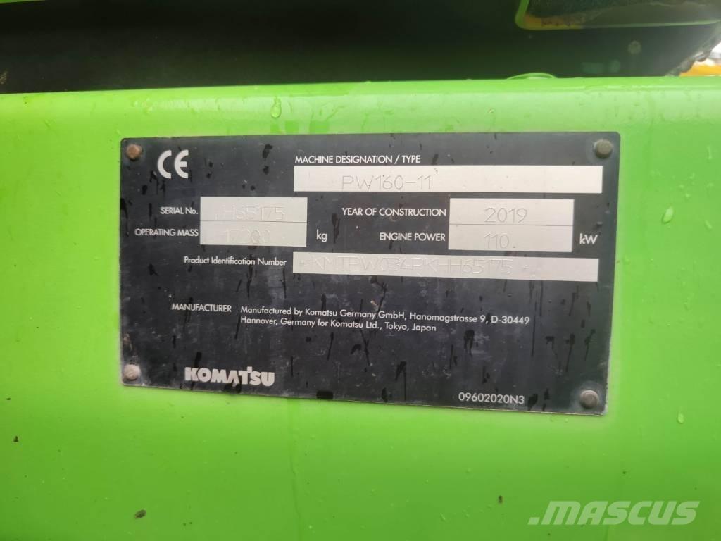 Komatsu PW 160-11 Ekskavatori uz riteņiem