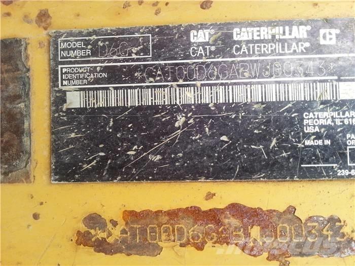 CAT D 6 G Kāpurķēžu buldozeri