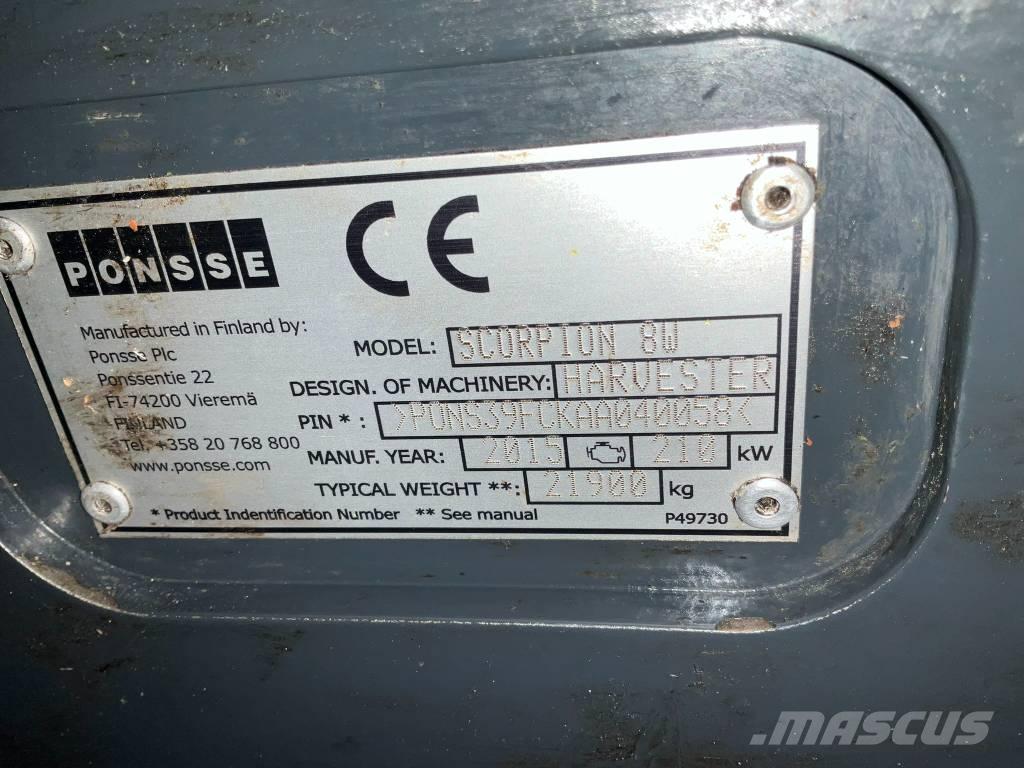 Ponsse SCORPION 8W Harvesteri