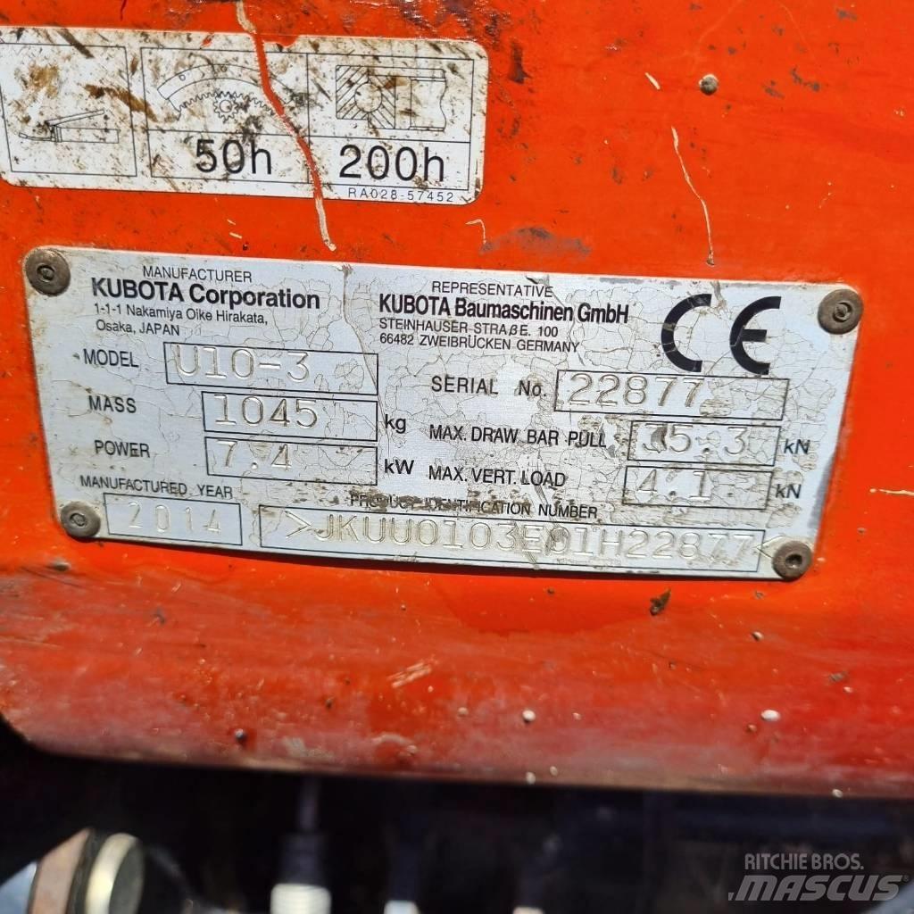 Kubota U 10-3a Mini ekskavatori < 7 t