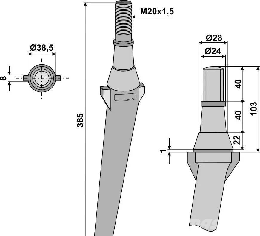  Krone, KE-tines Šasija un piekare