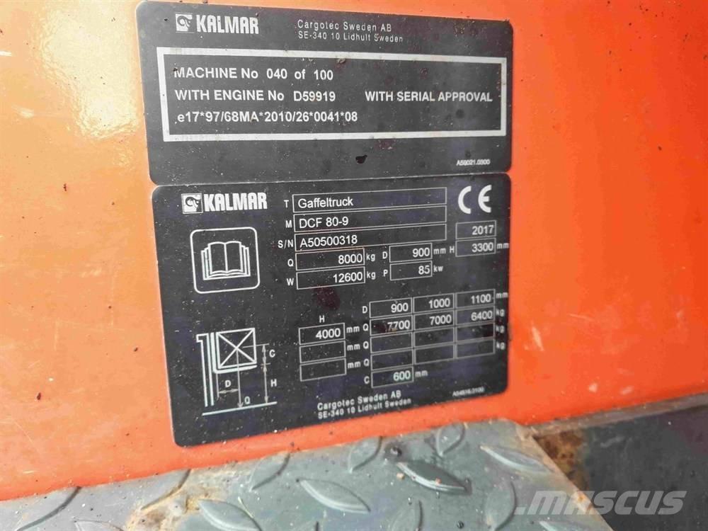 Kalmar DCF80-9 Tehnika ar dīzeļa dzinēju