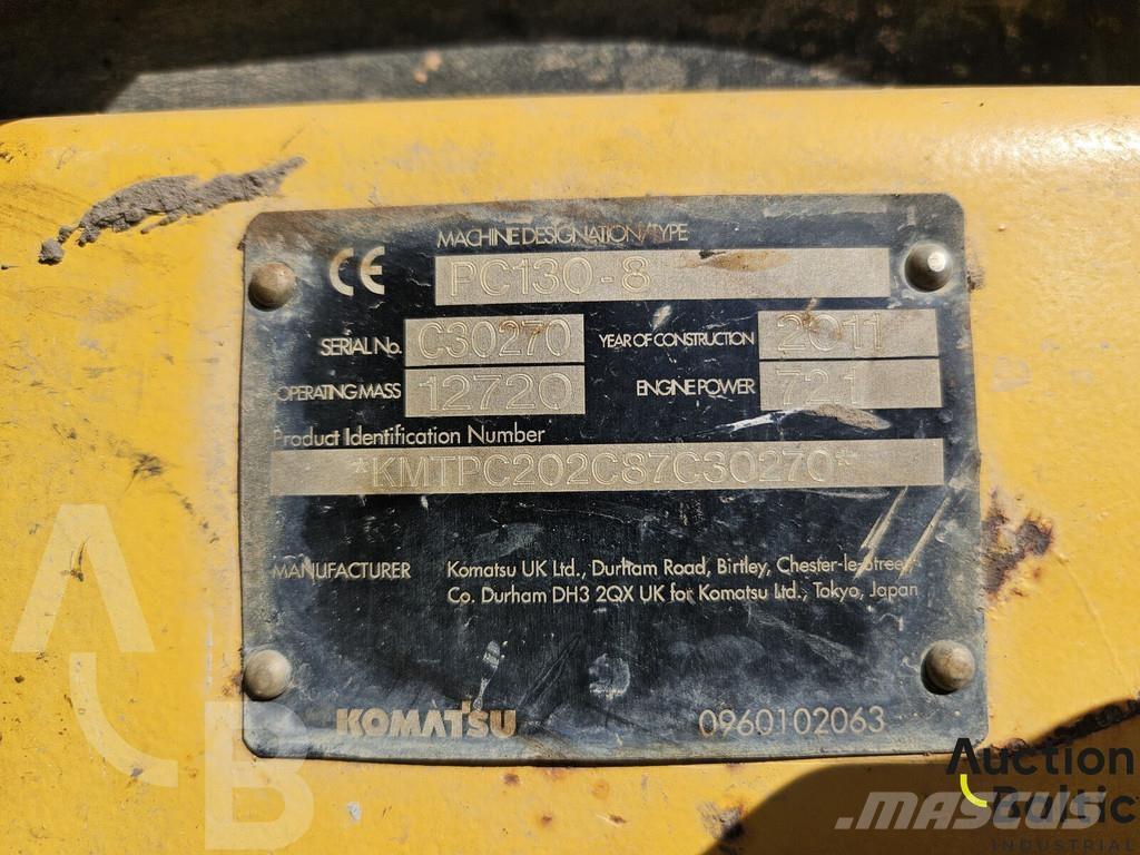 Komatsu PC130-8 Kāpurķēžu ekskavatori