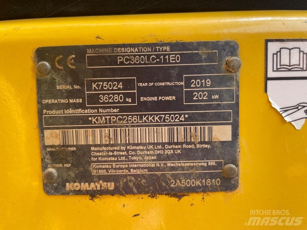 Komatsu PC 360 LC-11 Kāpurķēžu ekskavatori
