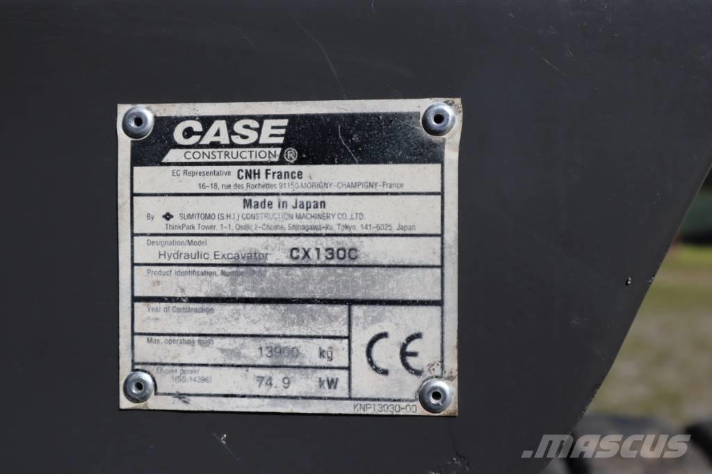 CASE CX130C Kāpurķēžu ekskavatori