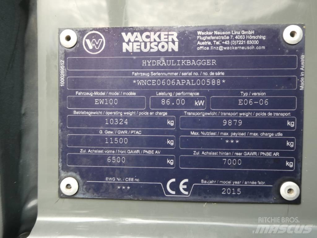 Wacker Neuson EW 100 Ekskavatori uz riteņiem