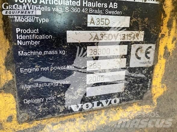 Volvo A35D Artikulētie pašizgāzēji