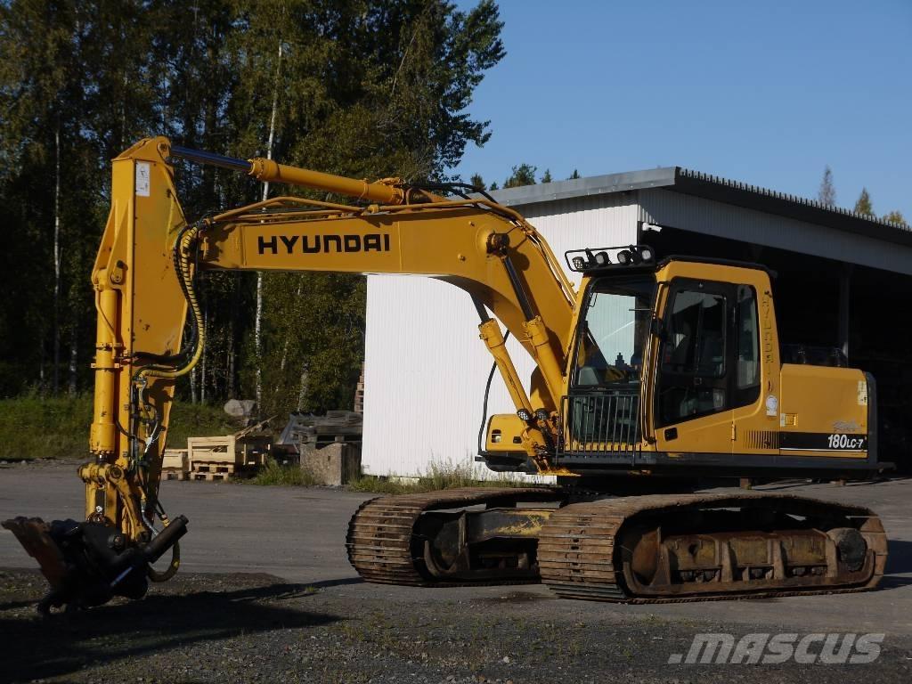 Hyundai R 180 LC-7 Kāpurķēžu ekskavatori