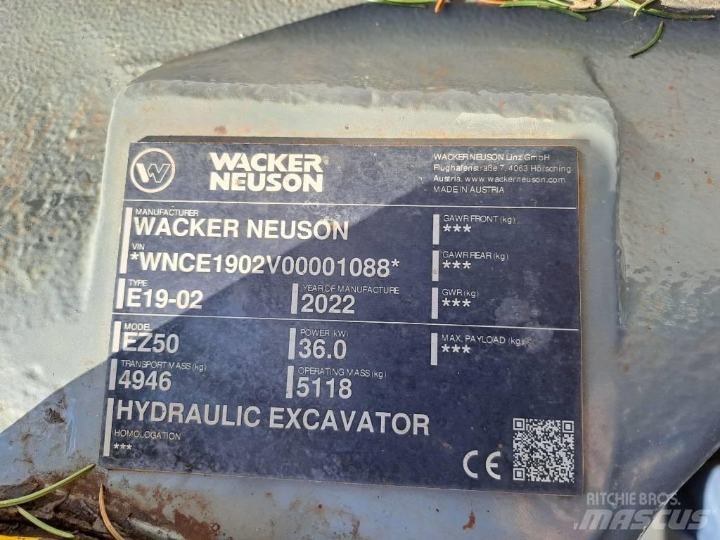 Wacker Neuson EZ50 Kāpurķēžu ekskavatori