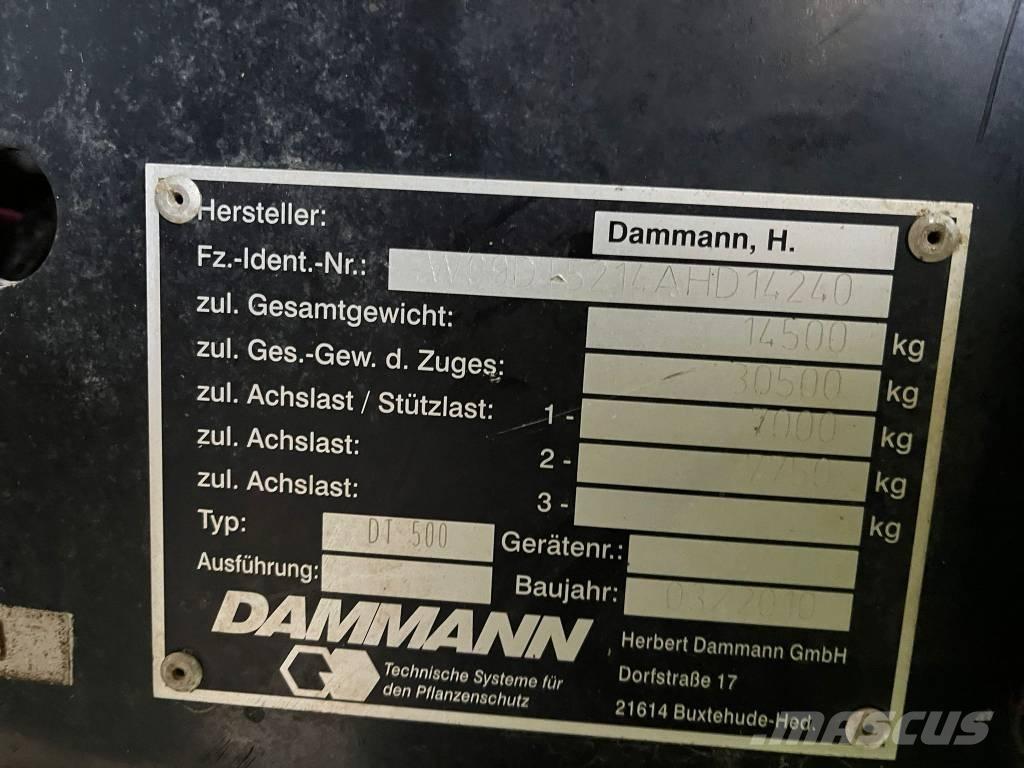 Dammann DT 500 Pašgājēji smidzinātāji