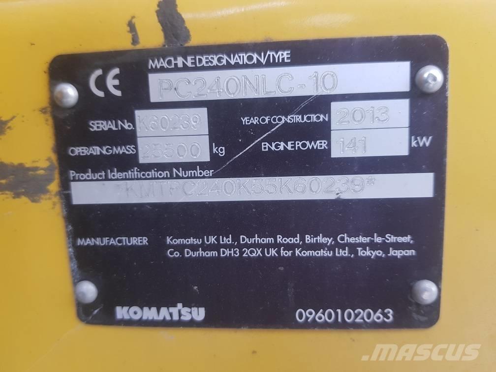 Komatsu PC240NLC-10 Kāpurķēžu ekskavatori