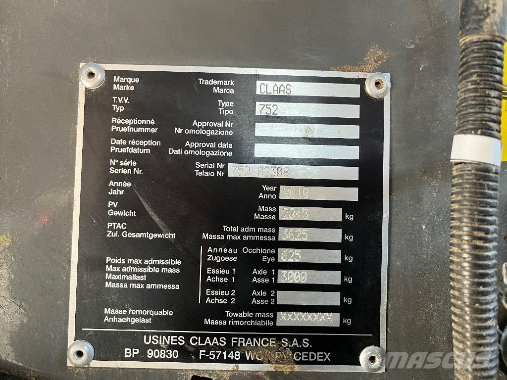 CLAAS Variant 380 Rituļu preses