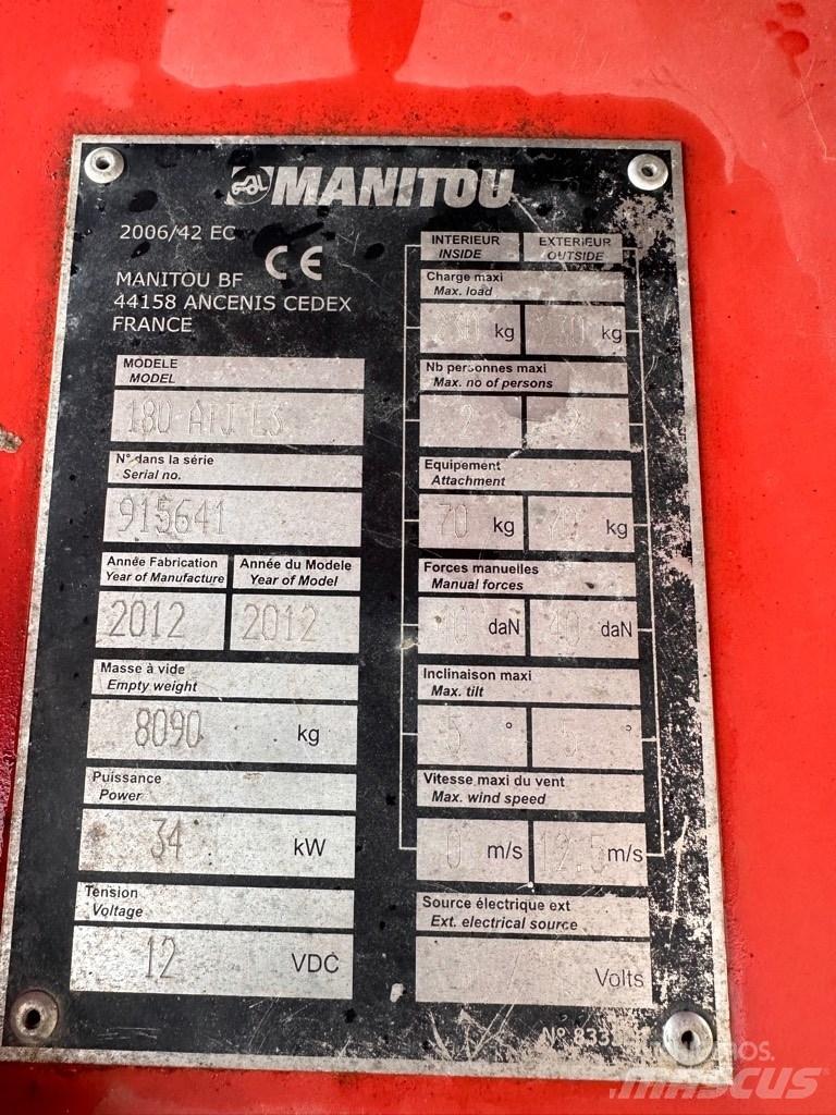 Manitou ATJ180 Strēles pacēlāji