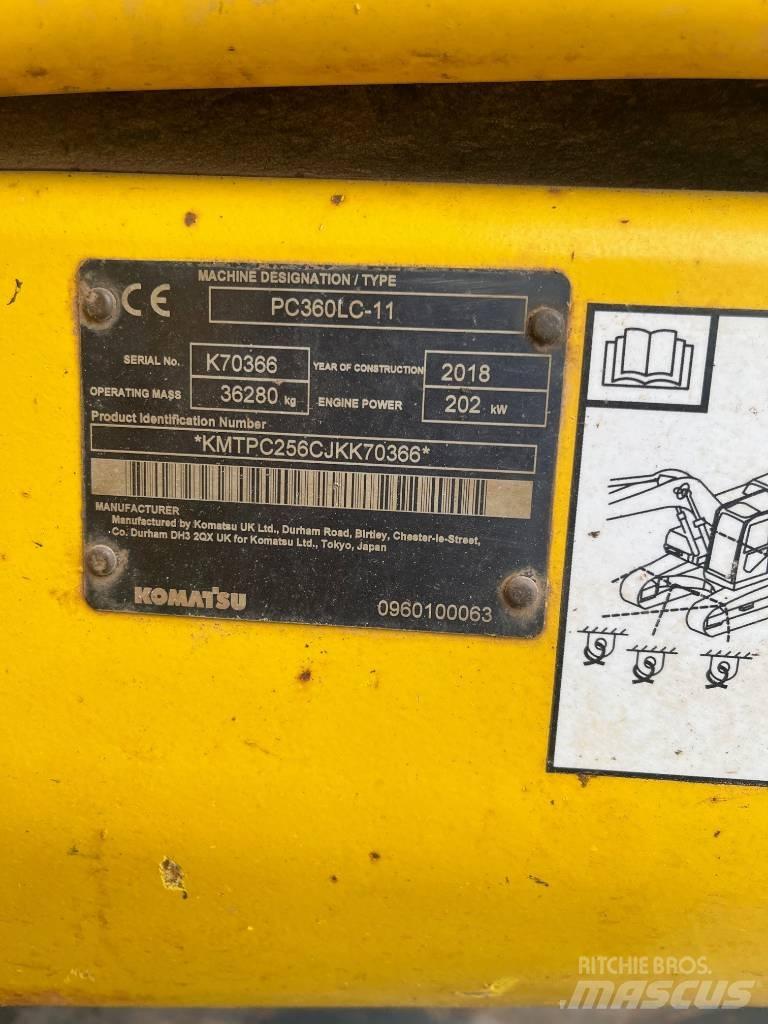 Komatsu PC360LC-11 Kāpurķēžu ekskavatori