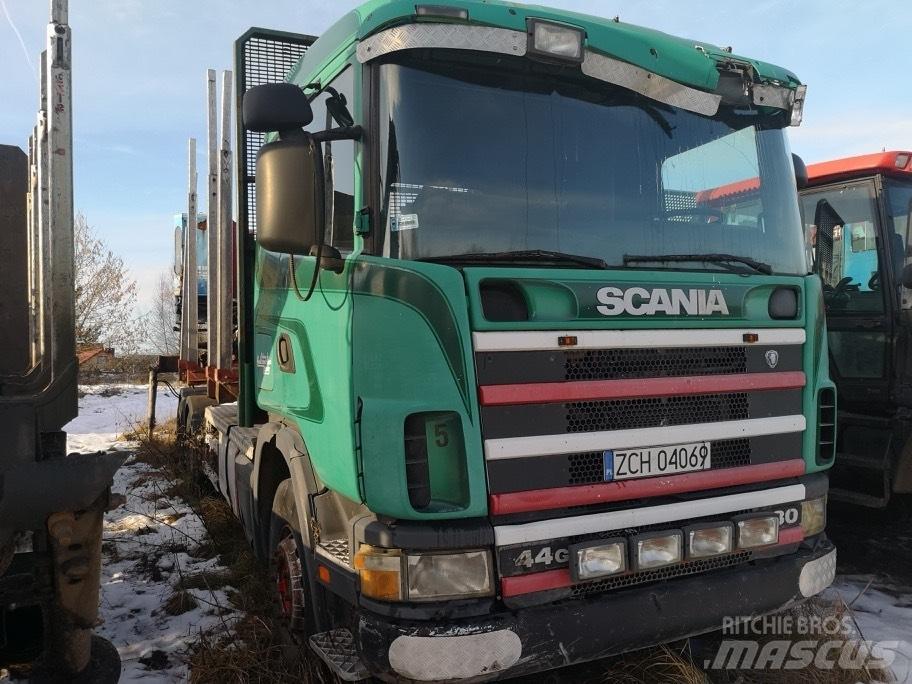 Scania 144 G Smagās mašīnas ar celtni