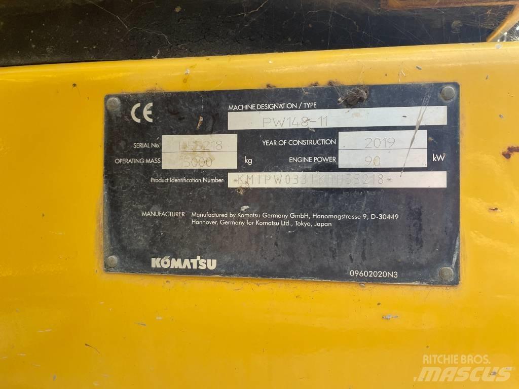 Komatsu PW 148-11 Ekskavatori uz riteņiem