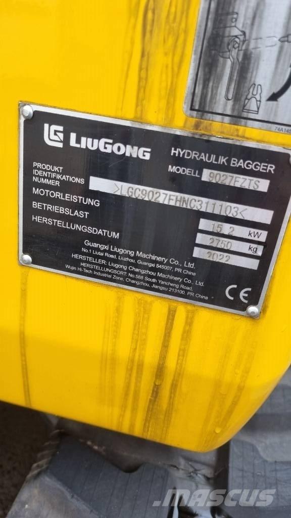 LiuGong 9027 F Mini ekskavatori < 7 t