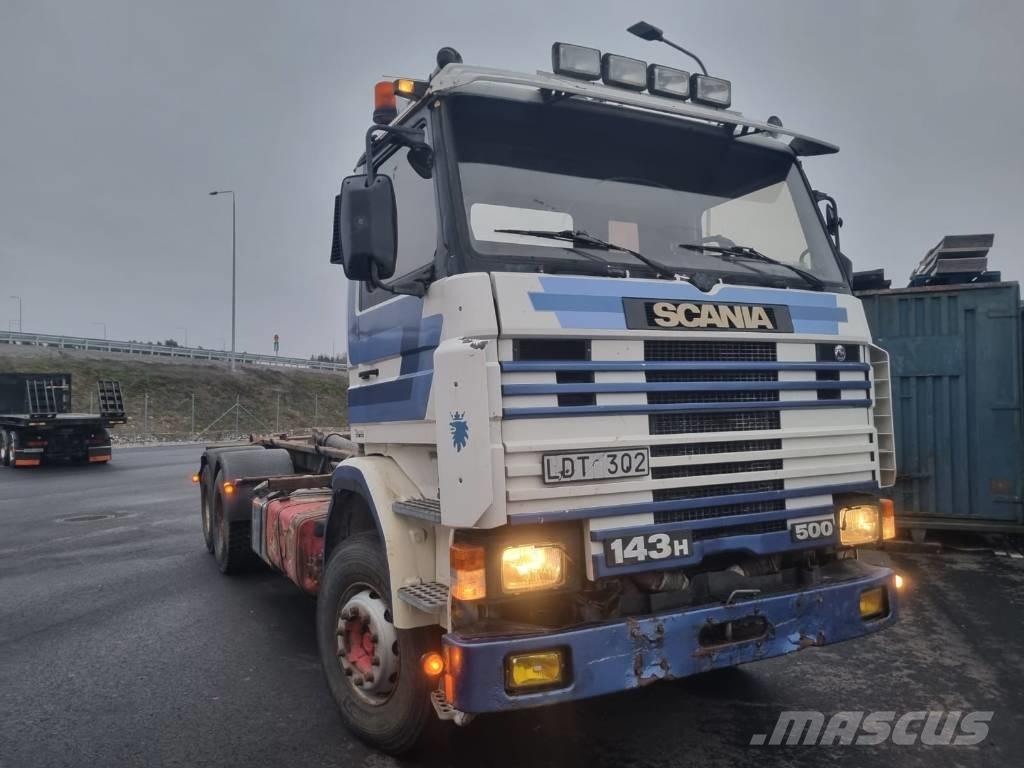 Scania R 143 HL Treileri ar āķi