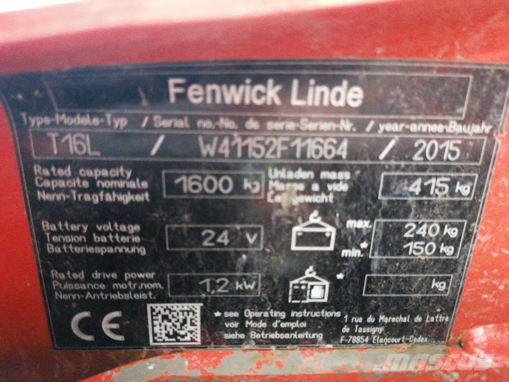 Linde T16L Rati palešu pārvadāšanai