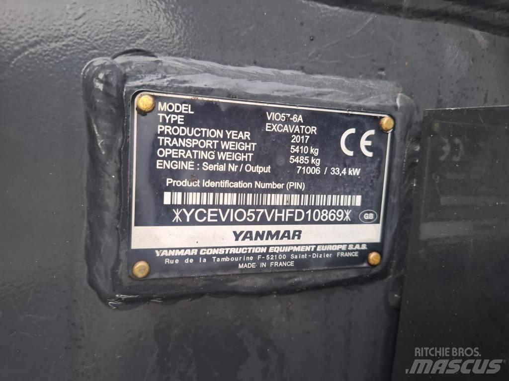 Yanmar Vio 57-6A Mini ekskavatori < 7 t