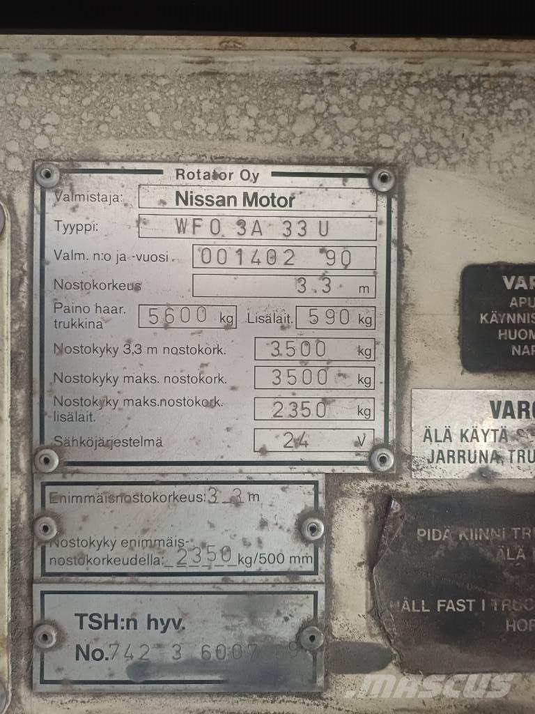Nissan 33 U Tehnika ar dīzeļa dzinēju