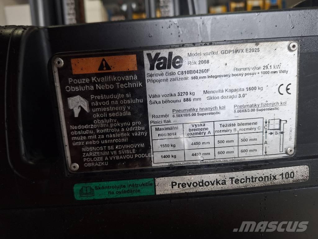 Yale GDP 16 VX LPG tehnika