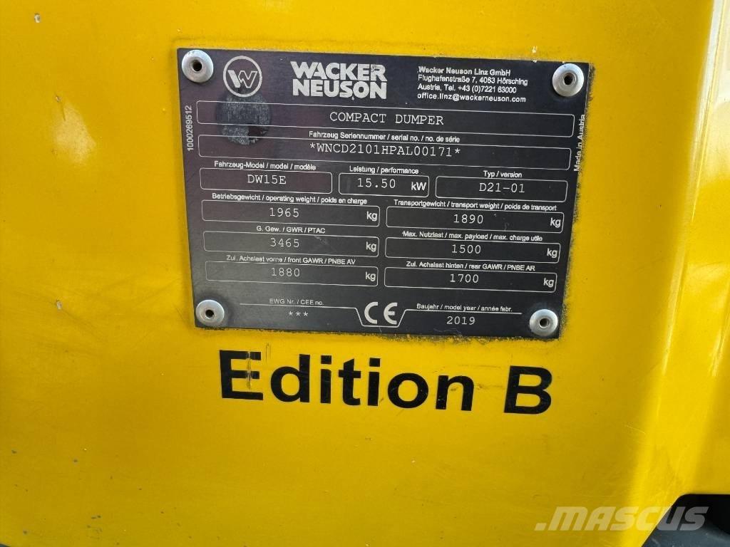 Wacker Neuson DW15e Mini pašizgāzēji