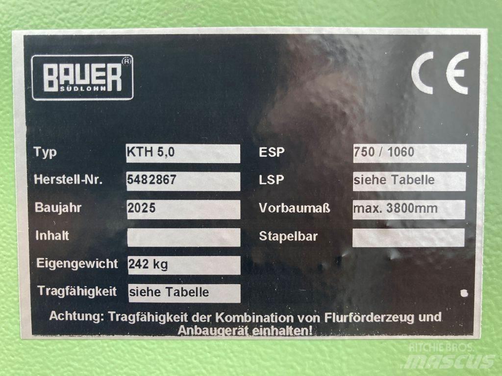 Bauer KTH 5,0 Iekraušanas tehnika- Citi