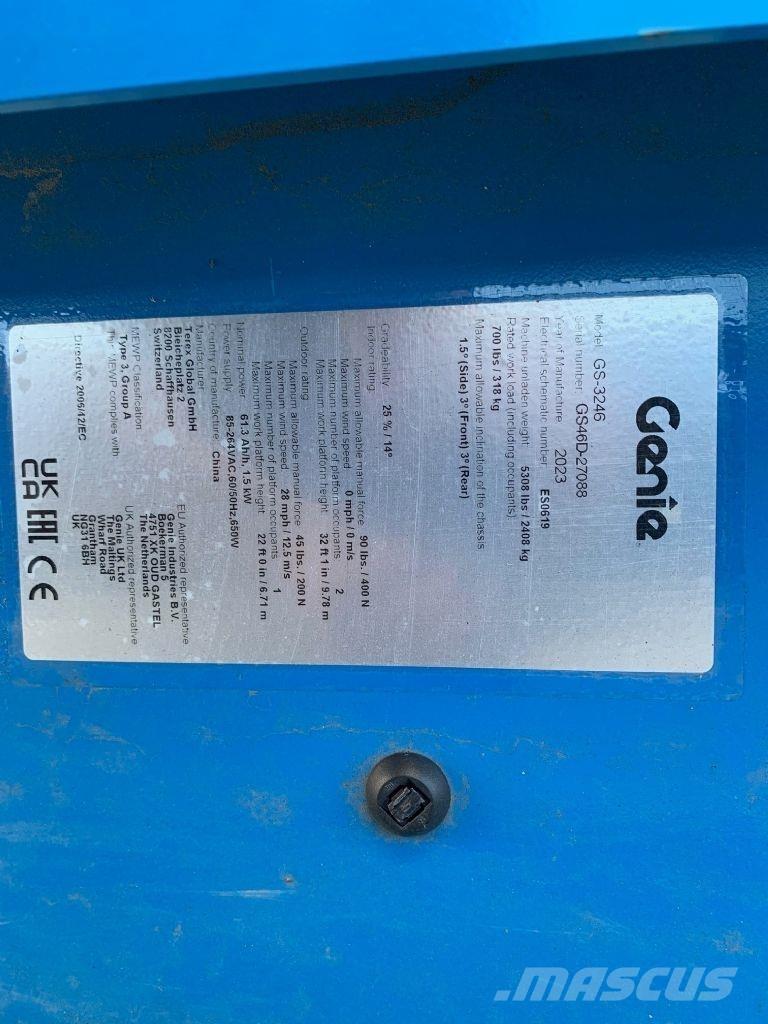 Genie GS-3246 Šķerveida pacēlāji
