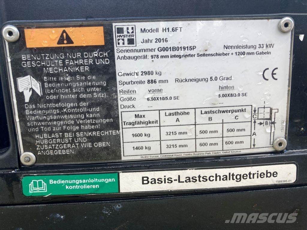 Hyster H 1.6 FT LPG tehnika