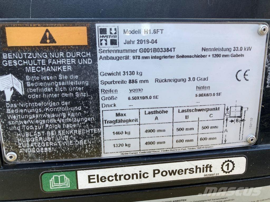 Hyster H 1.6 FT LPG tehnika