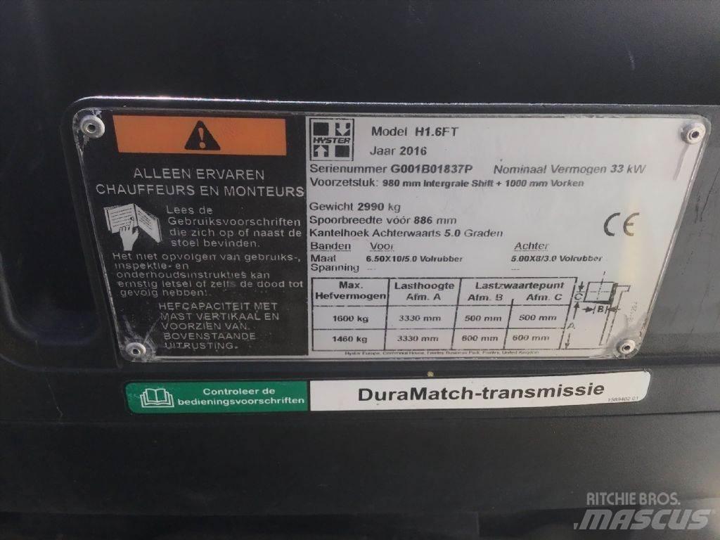 Hyster H 1.6 FT LPG tehnika
