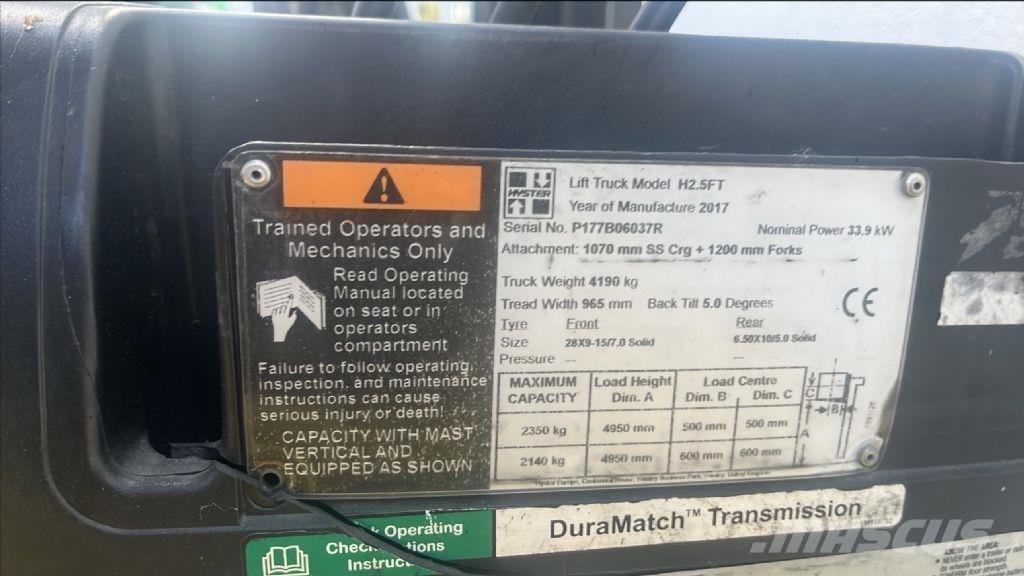 Hyster H 2.5 FT Tehnika ar dīzeļa dzinēju