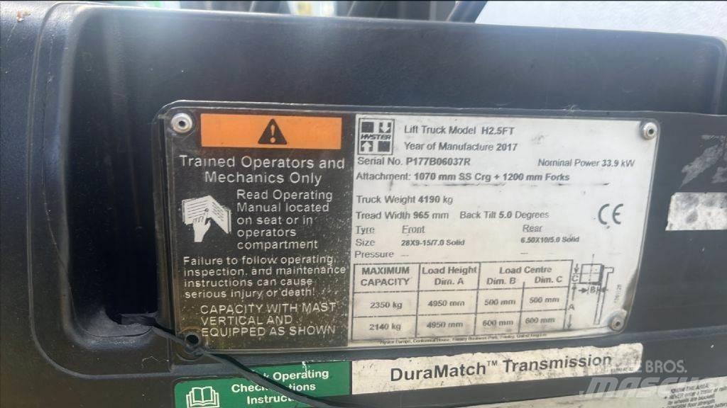 Hyster H 2.5 FT Tehnika ar dīzeļa dzinēju