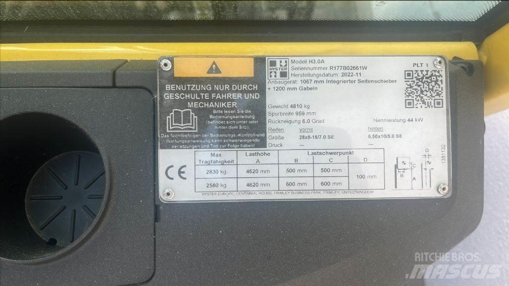 Hyster H 3.0 A Tehnika ar dīzeļa dzinēju